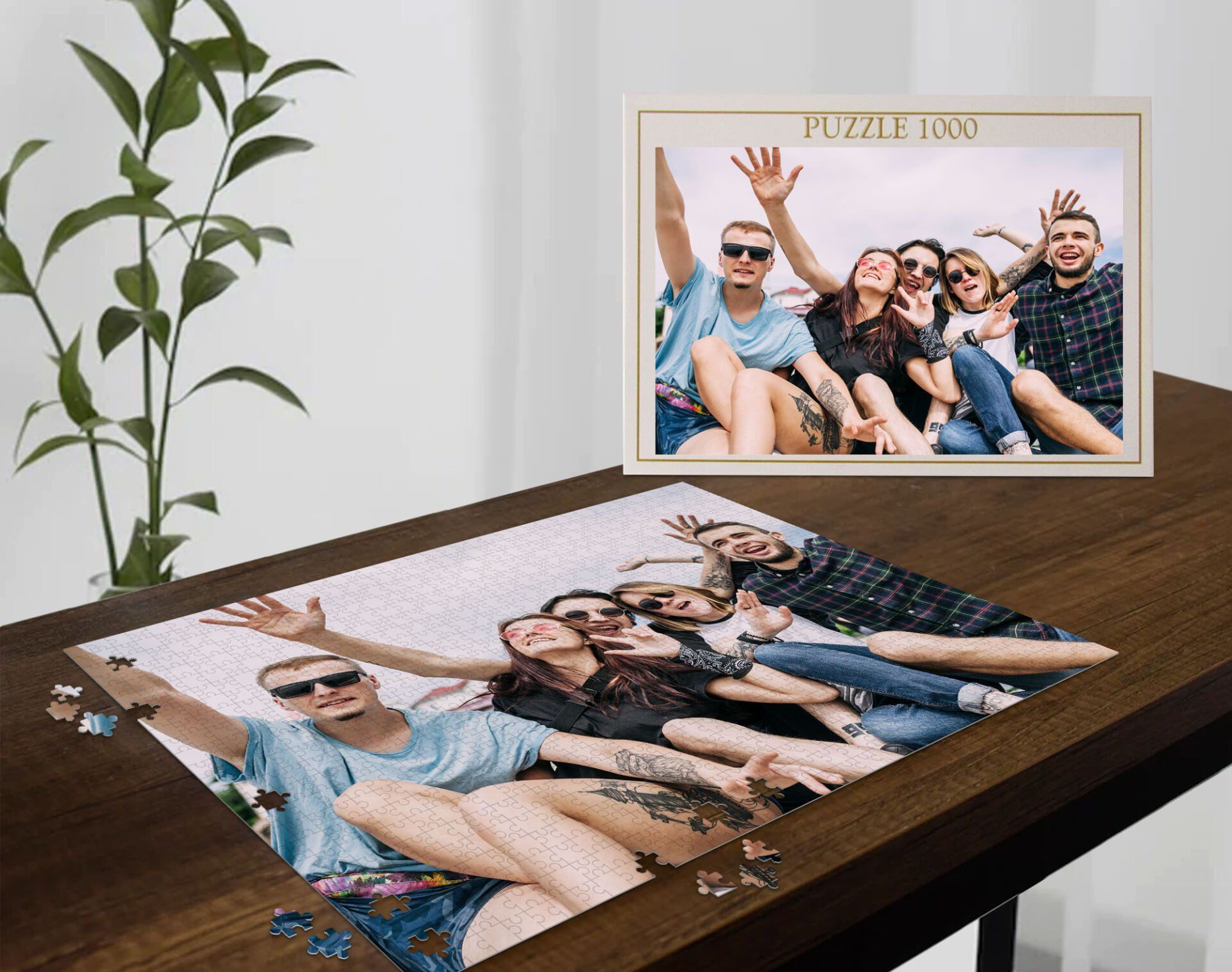 BK Gift Kişiye Özel Fotoğraflı 1000 Parça Profesyonel Puzzle-1