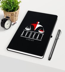 Kişiye Özel Avukat Temalı Siyah Defter Kalem Seti - 4