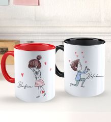 BK Gift Kişiye Özel Sevgili Temalı 2’li Defter Kupa Hediye Seti, Sevgiliye Hediye, Sevgililer Günü Hediyesi-9