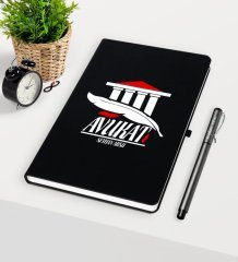 Kişiye Özel Avukat Temalı Siyah Defter Kalem Seti - 3