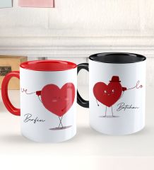BK Gift Kişiye Özel Sevgili Temalı 2’li Defter Kupa Hediye Seti, Sevgiliye Hediye, Sevgililer Günü Hediyesi-8