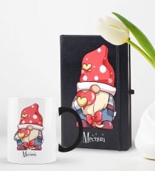 BK Gift Kişiye Özel Sevgili Temalı 2’li Defter Kupa Hediye Seti, Sevgiliye Hediye, Sevgililer Günü Hediyesi-7
