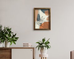 BK Home Doğal Masif Ahşap Çerçeveli Tablo-68