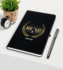 Kişiye Özel Avukat Temalı Siyah Defter Kalem Seti - 1