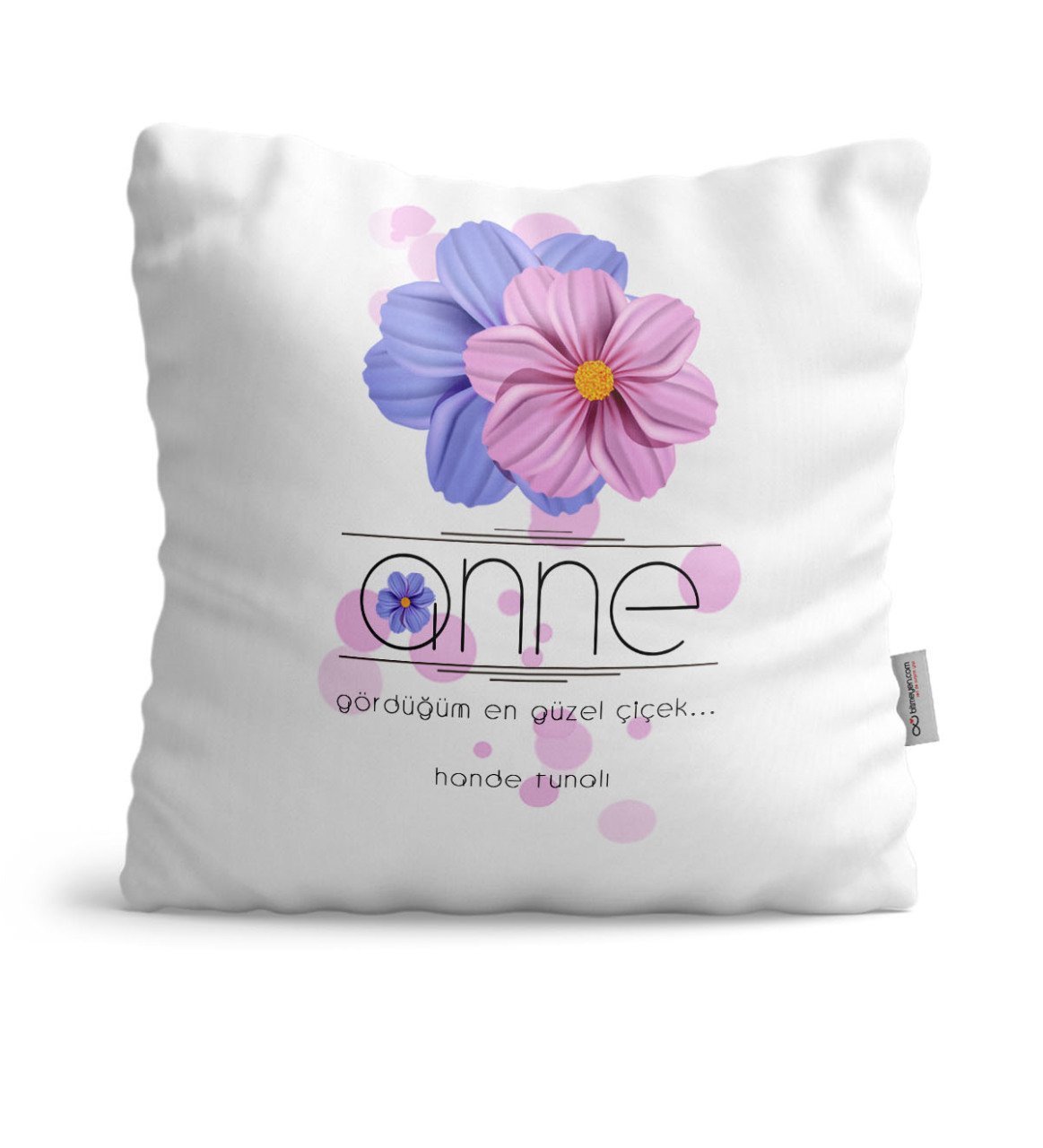 Kişiye Özel Anne Anlamı Saten Yastık - 10