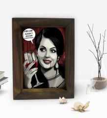 BK Gift Dekoratif Doğal Masif Ahşap Çerçeve 15x20cm-38