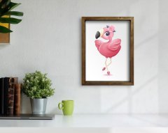 BK Home Doğal Masif Ahşap Çerçeveli Tablo-67