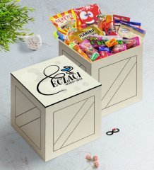Kişiye Özel Eczacı Ahşap Kutuda Nostaljik Lezzetler Hediye Seti-7