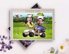 BK Gift Kişiye Özel Sevgililer Karikatürlü 1000 Parça Profesyonel Puzzle-29