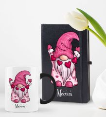 BK Gift Kişiye Özel Sevgili Temalı 2’li Defter Kupa Hediye Seti, Sevgiliye Hediye, Sevgililer Günü Hediyesi-4