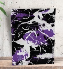 BK Gift When Purple Is The Answer Tasarımlı Dekoratif Mini Kanvas Tablo 15x20cm-1
