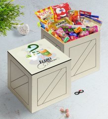 Kişiye Özel Eczacı Ahşap Kutuda Nostaljik Lezzetler Hediye Seti-6