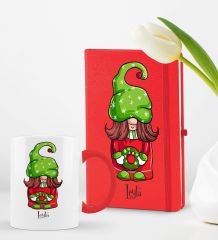 BK Gift Kişiye Özel Sevgili Temalı 2’li Defter Kupa Hediye Seti, Sevgiliye Hediye, Sevgililer Günü Hediyesi-3