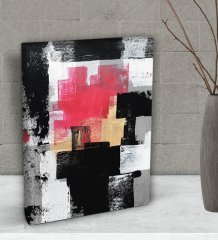BK Gift Urban Story Tasarımlı Dekoratif Mini Kanvas Tablo 15x20cm-1
