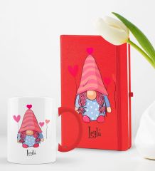 BK Gift Kişiye Özel Sevgili Temalı 2’li Defter Kupa Hediye Seti, Sevgiliye Hediye, Sevgililer Günü Hediyesi-2
