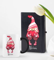 BK Gift Kişiye Özel Sevgili Temalı 2’li Defter Kupa Hediye Seti, Sevgiliye Hediye, Sevgililer Günü Hediyesi-2