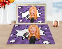 Kişiye Özel Assolist Karikatürlü 1000 Parça Profesyonel Puzzle-1