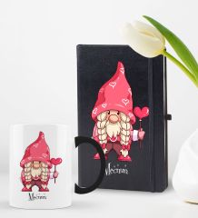 BK Gift Kişiye Özel Sevgili Temalı 2’li Defter Kupa Hediye Seti, Sevgiliye Hediye, Sevgililer Günü Hediyesi