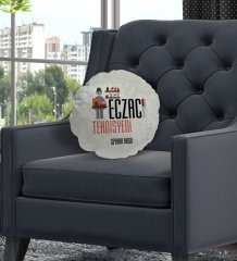 Kişiye Özel İsimli Eczacı Teknisyeni Tasarımlı Dekoratif Kırlent Yastık-1