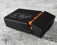 BK Gift Kişiye Özel İsimli Tarihli Siyah Metal Sigara Tabakası-8, Arkadaşa Hediye, Babaya Hediye, Metal Sigara Kutusu