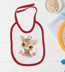 BK Kids Kişiye Özel İsimli 5 Parça Kırmızı Bebek Body Zıbın ve Battaniye Hediye Seti, Yeni Doğan Bebek Giyim Hediyesi-9