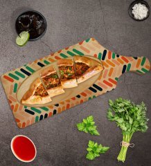 BK Gift Modern Art Tasarımlı Dikdörtgen Şeklinde Doğal Ahşap Servis ve Sunum Tabağı Model 2