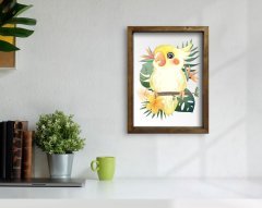 BK Home Doğal Masif Ahşap Çerçeveli Tablo-60
