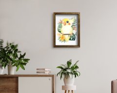 BK Home Doğal Masif Ahşap Çerçeveli Tablo-60