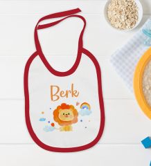 BK Kids Kişiye Özel İsimli 5 Parça Kırmızı Bebek Body Zıbın ve Battaniye Hediye Seti, Yeni Doğan Bebek Giyim Hediyesi-7
