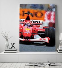BK Gift Formula 1 Tasarımlı Kanvas Tablo 50x70cm-2
