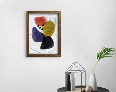 BK Home Doğal Masif Ahşap Çerçeveli Tablo-58