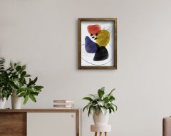 BK Home Doğal Masif Ahşap Çerçeveli Tablo-58