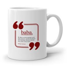 Kişiye Özel Baba Beyaz Kupa Bardak - 3