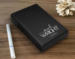 BK Gift Kişiye Özel İsimli Tarihli Siyah Metal Sigara Tabakası-4, Arkadaşa Hediye, Babaya Hediye, Metal Sigara Kutusu