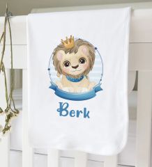 BK Kids Kişiye Özel İsimli 5 Parça Kırmızı Bebek Body Zıbın ve Battaniye Hediye Seti, Yeni Doğan Bebek Giyim Hediyesi-5