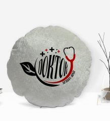 Kişiye Özel İsimli Doktor Tasarımlı Dekoratif Kırlent Yastık-10