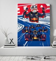 BK Gift Formula 1 Tasarımlı Kanvas Tablo 50x70cm-1