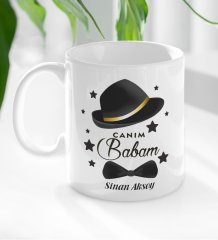 Kişiye Özel Canım Babam Tasarımlı Beyaz Kupa Bardak - Model 3