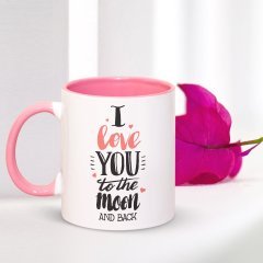 Kişiye Özel Seni Her Şeyden Fazla Seviyorum Pembe Kupa Bardak