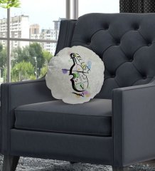 Kişiye Özel İsimli Çellist Tasarımlı Dekoratif Kırlent Yastık-2