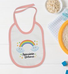 BK Kids Annesinin Bir Tanesi Pembe Bebek Mama Önlüğü