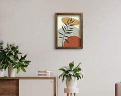 BK Home Doğal Masif Ahşap Çerçeveli Tablo-50