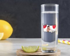 Kişiye Özel Renkli Baskılı İsimli Fotoğraflı Vodka Bardağı-32