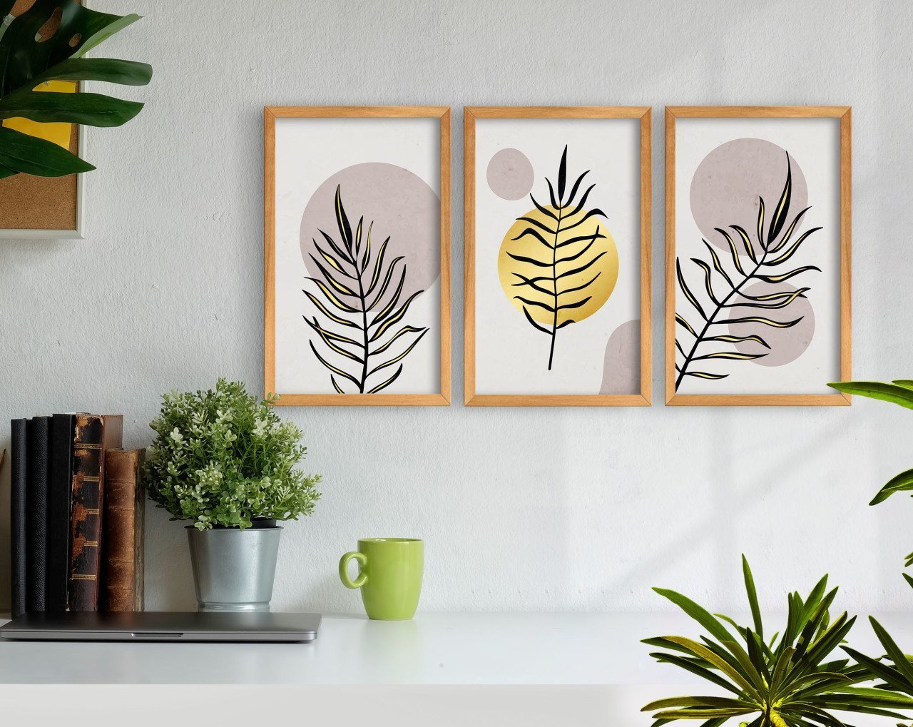 BK Home Dekoratif 3’lü Retro Ahşap Tablo-13