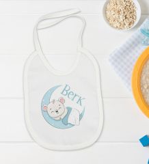 BK Kids Kişiye Özel İsimli 5 Parça Beyaz Bebek Body Zıbın ve Battaniye Hediye Seti, Yeni Doğan Bebek Giyim Hediyesi-6