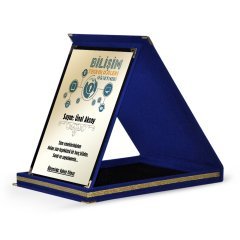 Kişiye Özel Bilişim Teknolojileri Öğretmeni Lacivert Plaket - 1