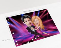 BK Gift Kişiye Özel Sevgililer Karikatürlü 1000 Parça Profesyonel Puzzle-10
