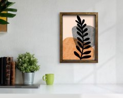 BK Home Doğal Masif Ahşap Çerçeveli Tablo-46