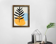 BK Home Doğal Masif Ahşap Çerçeveli Tablo-45