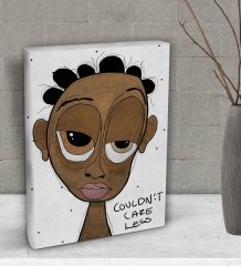 BK Gift The Lazy People Collection Careless Dude Tasarımlı Dekoratif Mini Kanvas Tablo 15x20cm-1